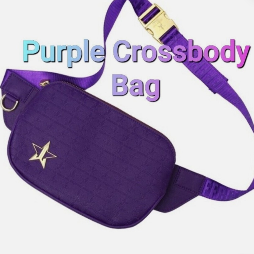 JEFFREE STAR Cosmetics Purple Faux Leather Crossbody Bag